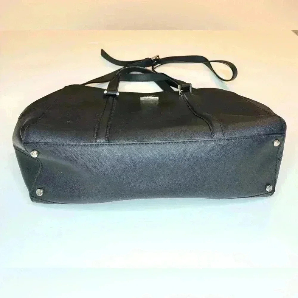 Kate Spade Newbury Lane Black Saffiano Leather Satchel Purse - Picture 3 of 8
